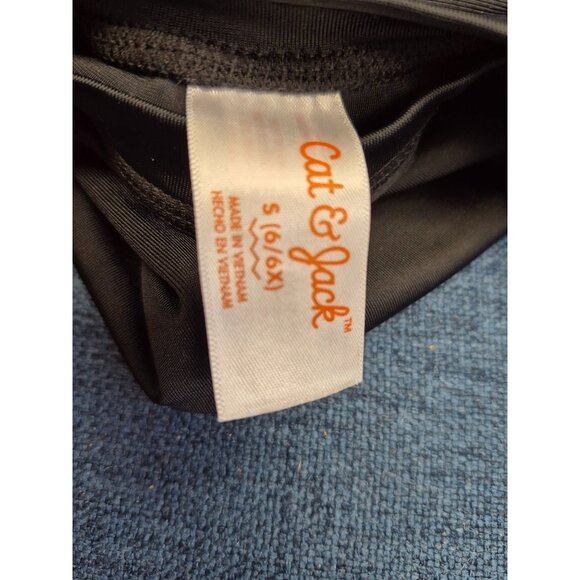 Cat & Jack Girls Black Rash Guard With Gold Pineapple Graphic Size S (5/6) - Picture 2 of 4